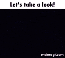 a gif that says let 's take a look is shown