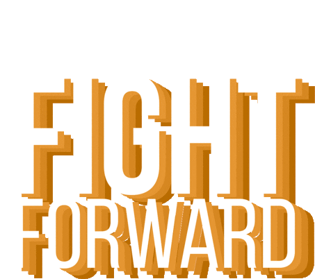 Fight Push Thru Sticker - Fight Push Thru F Ight Forward Stickers