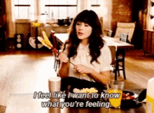 zooey deschanel new girl i want to know your feeling