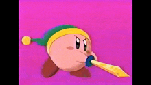 Kirby Kirby Sword GIF - Kirby Kirby Sword Kirby Rigth Back At Ya GIFs