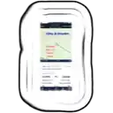 a cartoon drawing of a cell phone with a map on it .