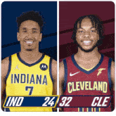 Indiana Pacers (24) Vs. Cleveland Cavaliers (32) First-second Period Break GIF - Nba Basketball Nba 2021 GIFs