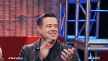 Raised Fist Carson Daly GIF - Raised Fist Carson Daly The Voice GIFs