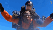 Skydiving Terry Crews Skydives Over Iceland GIF - Skydiving Terry Crews Skydives Over Iceland Running Wild With Bear Grylls GIFs