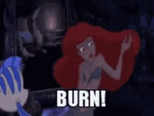 Burn Little Mermaid GIF - Burn Little Mermaid Ariel GIFs