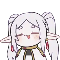 a cartoon drawing of a girl with pigtails and ears