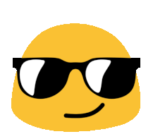 Cool Emoji With Sunglasses Sticker - Long Livethe Blob Sunglasses Smirk Stickers