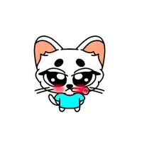 a cartoon cat is wearing a blue shirt and has a thermometer in his mouth .