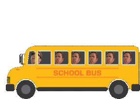 School Bus School Bus Gachibass Sticker - School Bus School Bus Gachibass Stickers