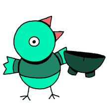 jared d weiss sticker greenish bird cute pants off