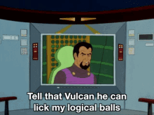 Star Trek Fu GIF - Star Trek Fu Tell That Vulcan He Can Lick GIFs