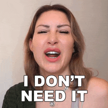 I Dont Need It Tracy Kiss GIF - I Dont Need It Tracy Kiss I Can Do Without It GIFs
