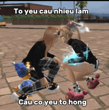 a screenshot of a video game with the caption to you cau nhieu lam