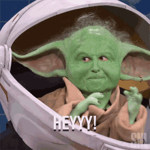 Hey Baby Yoda GIF - Hey Baby Yoda Saturday Night Live GIFs