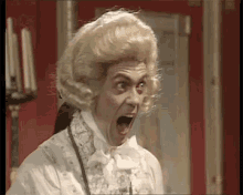Hugh Laurie Screaming - A Bit Of Fry And Laurie GIF - Uk Hugh Laurie Black Adder GIFs