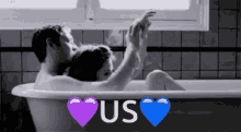 perfection purple heart blue heart us you and me me and you