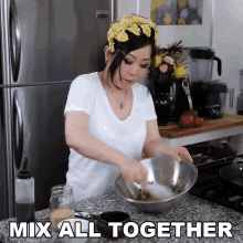 Mix All Together Emily Kim GIF - Mix All Together Emily Kim Maangchi GIFs