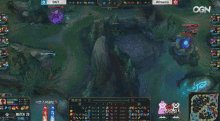 a league of legends game is being played between skt and afreeca teams