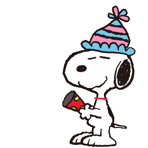 Happy New Year Snoopy Sticker - Happy New Year Snoopy Stickers