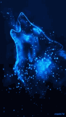 Blue Wolf Stars GIF - Blue Wolf Stars GIFs