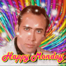 Monday Happy Monday GIF - Monday Happy Monday Nicolas Cage GIFs
