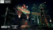 dead by daylight at freddy 's video game
