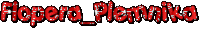 a red text that says ' hoppera plennika ' on it