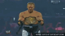 Holding Up The Belt - Champion GIF