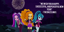Happy New Year The Dazzlings GIF