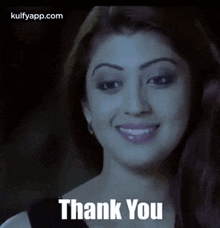 Thank You.Gif GIF - Thank You Pranitha Kulfy GIFs