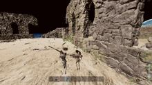 a screenshot of a video game shows a woman holding a sword