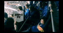 espn fc is advertising a soccer game being played