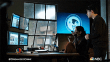 Looking At The Monitors Law And Order GIF - Looking At The Monitors Law And Order Organized Crime GIFs