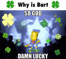 Clover Bart Simpson GIF