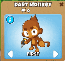 Dart Monkey Bloons GIF - Dart Monkey Bloons GIFs