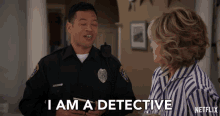 I Am A Detective Grace And Frankie GIF - I Am A Detective Grace And Frankie Im A Cop GIFs