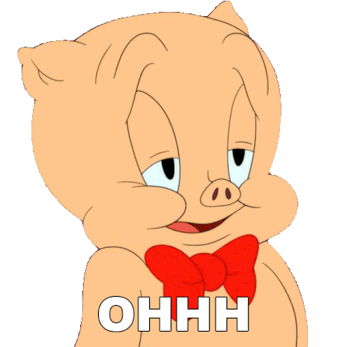 Ohhh Porky Sticker - Ohhh Porky Looney Tunes Stickers