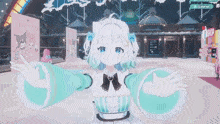 gabriel is the name shown on the screen of this anime girl