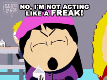 No Im Not Acting Like A Freak Wendy Testaburger GIF - No Im Not Acting Like A Freak Wendy Testaburger Bebe Stevens GIFs