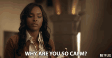Why Are You So Calm Antoinette Robertson GIF - Why Are You So Calm Antoinette Robertson Colandrea Conners GIFs