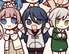 a girl in a hoodie that says change on it
