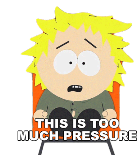 This Is Too Much Pressure Tweek Tweak Sticker - This Is Too Much Pressure Tweek Tweak South Park Stickers