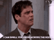 Jim Carrey Gag GIF - Jim Carrey Gag I Can Smell You From Across The Room GIFs
