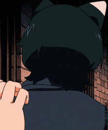a drawing of a girl with a cat ear and the words " creative artless " below her