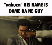 Dame Da Ne Guy Kazuma Kiryu GIF - Dame Da Ne Guy Kazuma Kiryu Yakuza GIFs