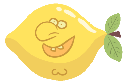 Lemon Doodle Sticker - Lemon Doodle Cartoon Stickers