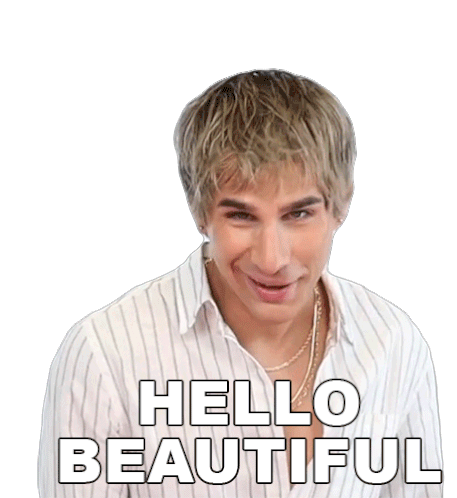 Hello Beautiful Brad Mondo Sticker - Hello Beautiful Brad Mondo Hello Gorgeous Stickers