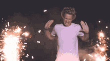 Cody Simpson Sparklers GIF - Cody Simpson Sparklers Dance GIFs