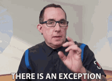 There Is An Exception Joe Edelman GIF - There Is An Exception Joe Edelman Excluded GIFs