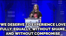 Ellen Page- "We Deserve To Experience Love Fully, Equally, Without Shame, And Without Compromise." GIF